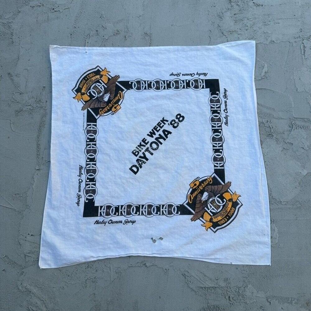 Vintage Harley Davidson HOG Bike Week Daytona 1988 Bandana